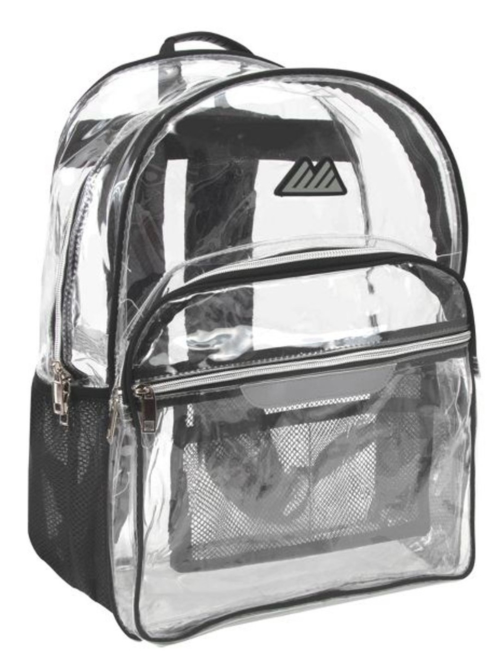 Summit Ridge Clear PVC Backpack with Black Trim